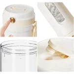 주방용 전기 휴대용 믹서기 충전식 전기 스무디 착즙기, 원 단추 온 오프 스무디 밀크쉐이크 메 - 이미지 5