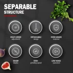 새로운 2000W 고출력 블렌더 가정용 다기능 휴대용 요리 스틱 작은 베이비 푸드 메이커 고기 분쇄기 푸드 프로세서 - 이미지 5