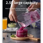 1 Sokany 플러그 유형 2.5L 다기능 벽 파괴 기계, 블렌더, 얼음 분쇄기, 요리 기계 SK-999 6000W 고출력 - 이미지 2