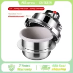 업그레이드 비 스틱 압력 냄비 소형 야외 캠핑 0.8L-1.6L 가정용 가스 유도 밥솥 압력 냄비 요리 5 그릇 쌀