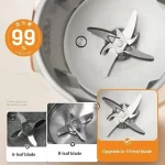 TINSOL 1500ml 다기능 벽 차단기 10 블레이드 블렌더 304 스테인레스 스틸 내부 두유 제조기 아침 식사 기계 - 이미지 5