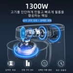 SUNATUR 전기 주방 블렌더 기계: 유성 비터가 있는 스탠드 믹서, 반죽 혼합 지원, 가전 제품용 프로세서 - 이미지 4